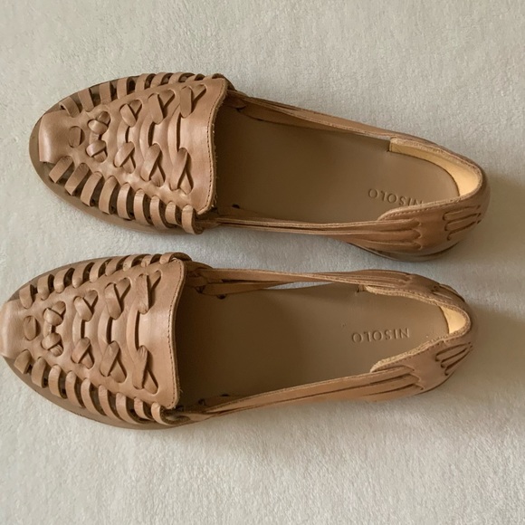 Nisolo Hurache flats sandals woven leather - Picture 3 of 14